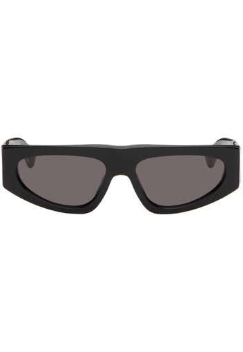 Bottega Veneta Black Rectangular Sunglasses