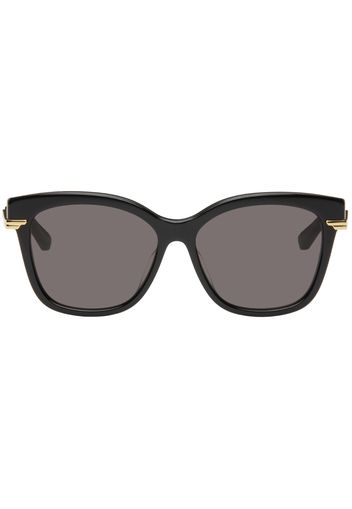 Bottega Veneta Black Classic Square Sunglasses