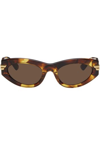 Bottega Veneta Brown Cat-Eye Sunglasses