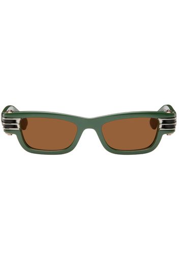 Bottega Veneta Green Bold Squared Sunglasses