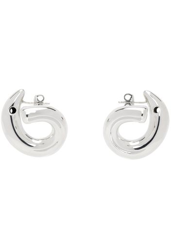 Bottega Veneta Silver Sardine Earrings