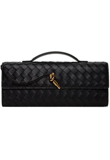 Bottega Veneta Black Long Andiamo Clutch