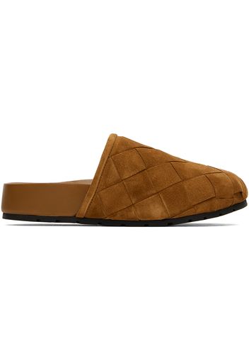 Bottega Veneta Tan Reggie Mules