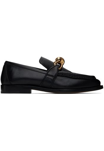 Bottega Veneta Black Astaire Loafers