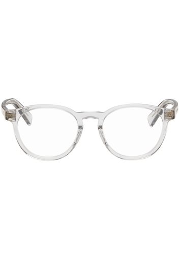 Bottega Veneta Gray Round Glasses