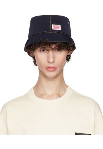 Bottega Veneta Navy Tech Nylon Bucket Hat