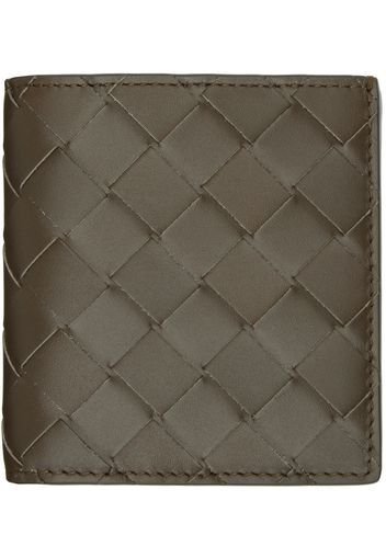 Bottega Veneta Brown Intrecciato Slim Bi-Fold Wallet