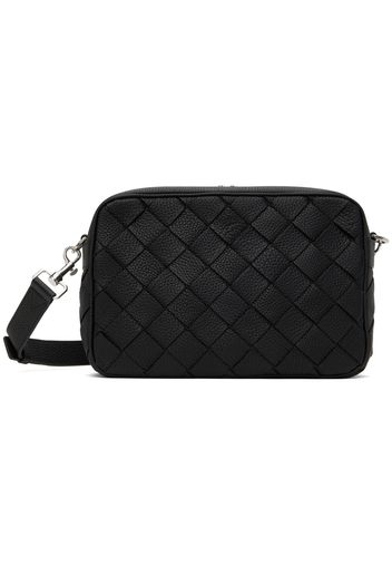 Bottega Veneta Black Medium Intrecciato Camera Bag