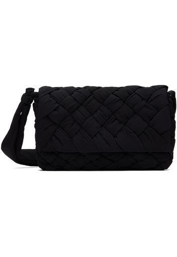 Bottega Veneta Black Small Rumple Messenger Bag