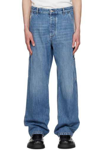 Bottega Veneta Blue Faded Jeans