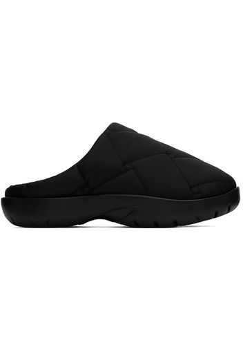 Bottega Veneta Black Snap Slip-On Loafers