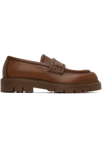 Bottega Veneta Brown Haddock Loafers