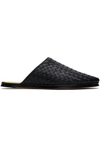 Bottega Veneta Black Sunday Slippers