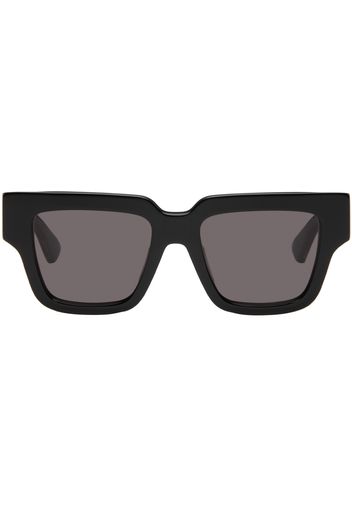 Bottega Veneta Black Tri-Fold Square Sunglasses