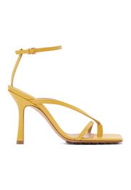 Bottega Veneta Yellow Stretch Heeled Sandals