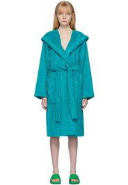 Bottega Veneta Blue Spongy Bath Robe