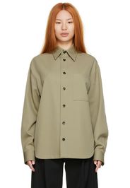 Bottega Veneta Taupe Wool Shirt