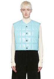 Bottega Veneta Blue Leather Vest