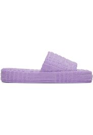 Bottega Veneta Purple Resort Sponge Flat Sandals