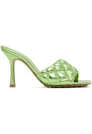 Bottega Veneta Green Padded Heeled Sandals