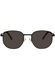 Bottega Veneta Black Round Sunglasses