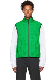 Bottega Veneta Green Shirring vest