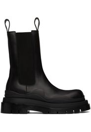 Bottega Veneta Black Tire Chelsea Boots