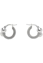 Bottega Veneta Silver Intreccio Earrings