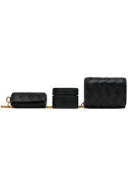 Bottega Veneta Black 'Card Case On Chain' Bag