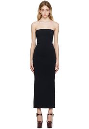 Bottega Veneta Black Compact Maxi Dress