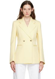 Bottega Veneta Yellow Curved Sleeves Blazer