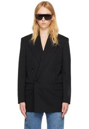 Bottega Veneta Black Grain De Poudre Blazer