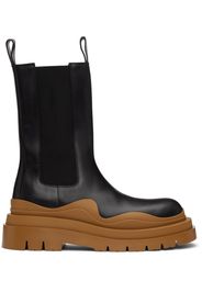 Bottega Veneta Black Tire Chelsea Boots