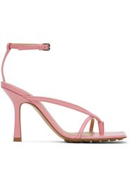 Bottega Veneta Pink Stretch Heeled Sandals