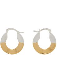 Bottega Veneta Gold & Silver Hoop Earrings