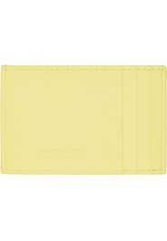 Bottega Veneta Yellow Intreccio Card Holder