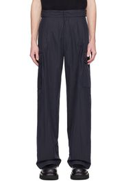 Bottega Veneta Navy Pleated Cargo Pants