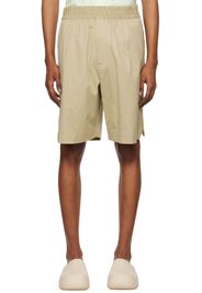 Bottega Veneta Khaki Embroidered Shorts