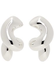 Bottega Veneta Silver Twist Earrings