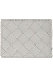 Bottega Veneta Gray Intrecciato Card Holder