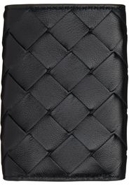 Bottega Veneta Black Tiny Trifold Wallet