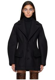 Bottega Veneta Black Felted Coat