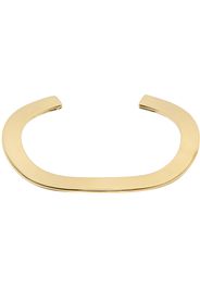 Bottega Veneta Gold Sculptural Cuff Bracelet