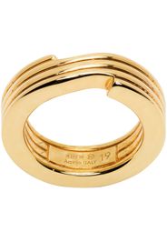 Bottega Veneta Gold Key Chain Ring