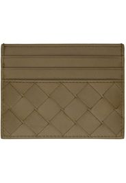 Bottega Veneta Green Intrecciato Card Holder