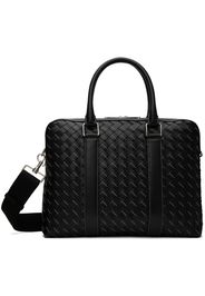 Bottega Veneta Black Medium Classic Intrecciato Briefcase