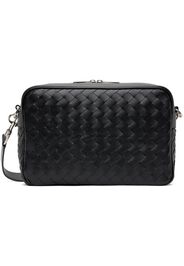 Bottega Veneta Black Leather Messenger Bag