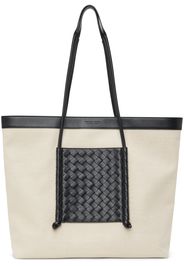 Bottega Veneta Off-White & Black Portello Tote