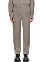 Bottega Veneta Brown Straight-Leg Trousers