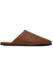 Bottega Veneta Brown Intrecciato Slippers